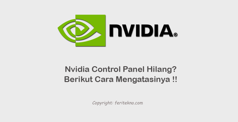 nvidia control panel tidak bisa dibuka di windows