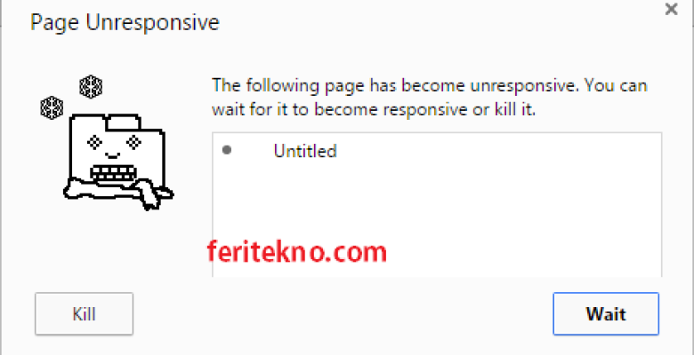 page unresponsive google chrome