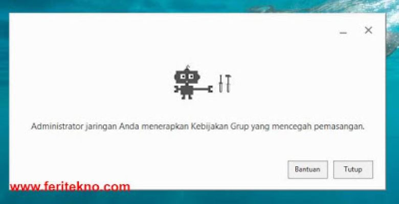 tidak bisa install google chrome